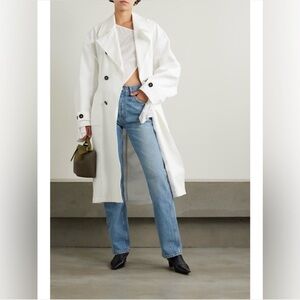 Re/Done 90s Inspired High Rise Loose Straight Leg Stretchy Jeans With Button Fly